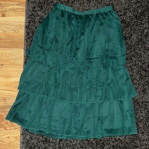 Jcrew midi skirt. Green